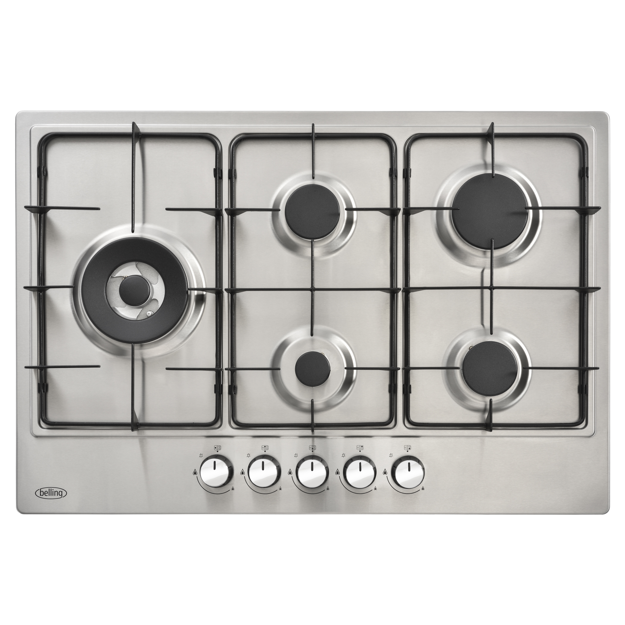 CDA 5 Burner Gas Hob Cast Iron Pan Supports - LPG HG6350LSS - Kitchen from  TAPS UK