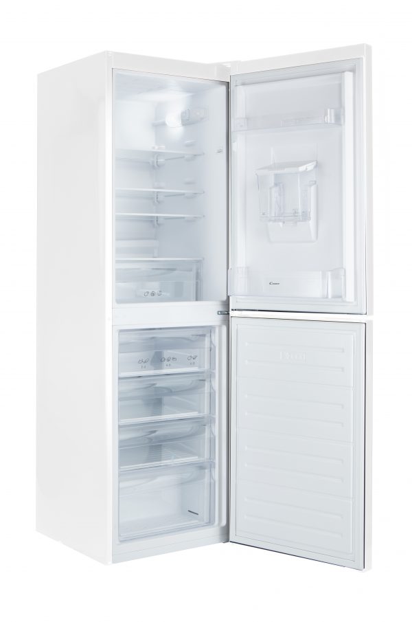 Candy Freestanding Fridge Freezer with Water Dispenser – CVS1745WWDK