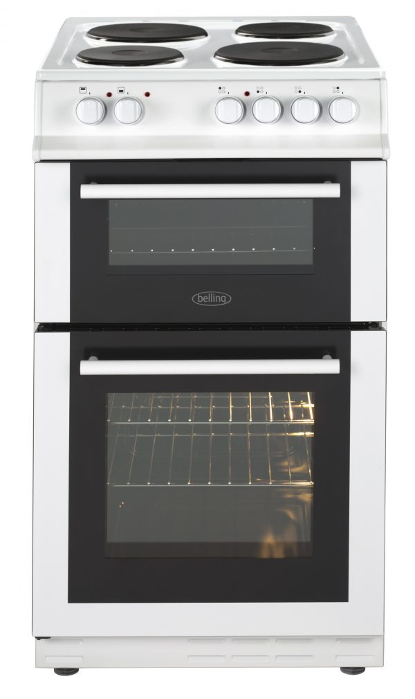 BELLING 50CM TWIN ELECTRIC FREESTANDING COOKER – FS50ETWH