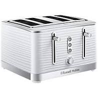 Russell Hobbs Inspire 4-Slice Toaster – White – 24380