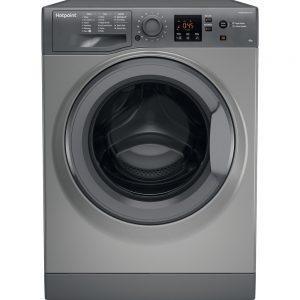 Hotpoint 8kg 1400 Spin Washing Machine Graphite - NSWM843CGG