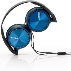 Sony Foldable Headphones with Smartphone Mic and Control - Metallic Blue - MDRZX310APL.CE7