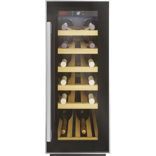 Baumatic 30cm Wine Cooler Black / Stainless Steel - BWC305SS/2