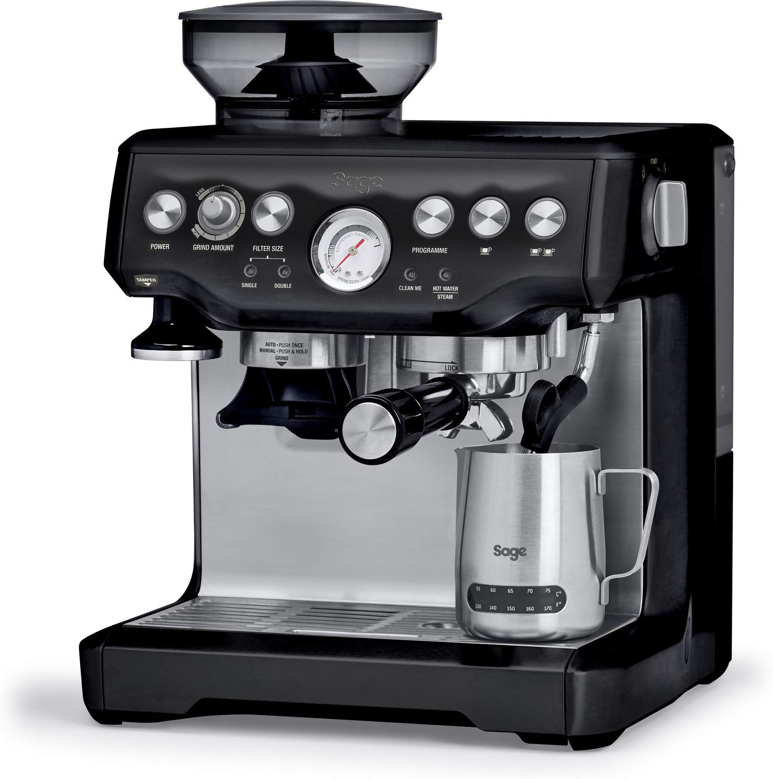 Sage The Barista Express Coffee Machine Black Sesame - SES875BKS