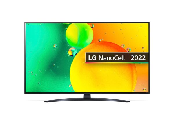 LG Nano76 55″ 4K HDR NanoCell LCD Smart TV – Ashed Blue – 55NANO766QA.AEK
