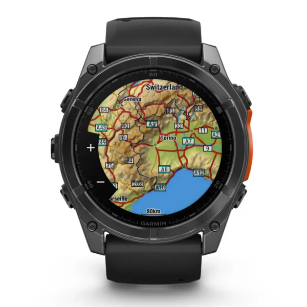 Garmin fēnix® 8  51 mm AMOLED Slate grey with Black silicone band 010-02905-00