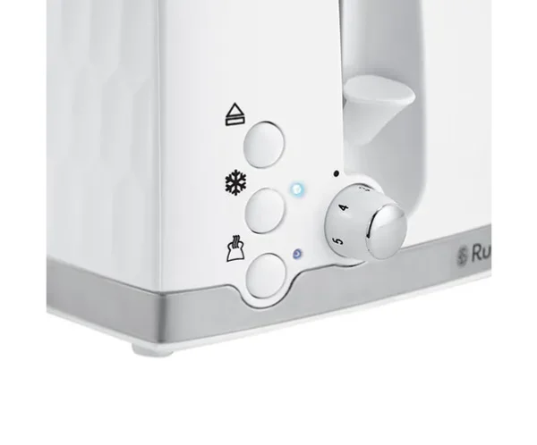 Russell Hobbs Honeycomb 4 Slice White Toaster 26070