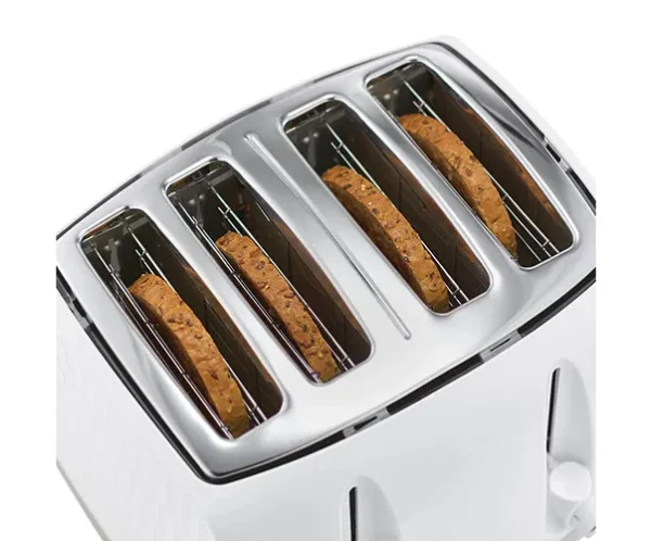 Russell Hobbs Honeycomb 4 Slice White Toaster 26070