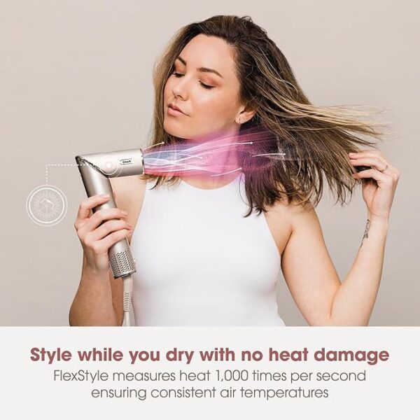 Shark Flex Style 5-in-1 Air Styler & Hair Dryer with Storage Case Stone HD440SLUK